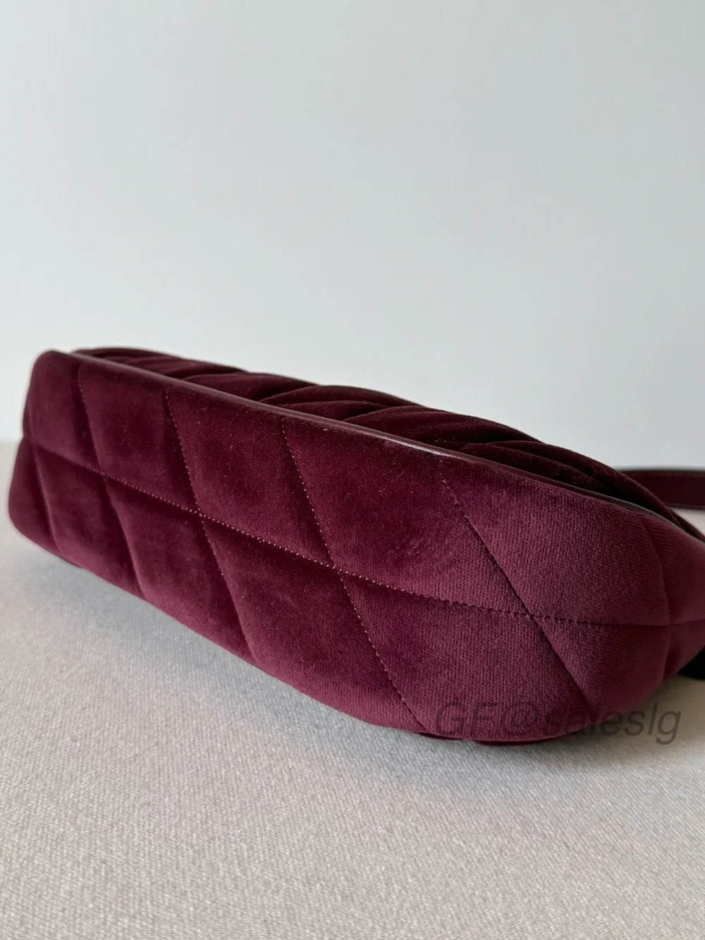 NWT Coach Teri Shoulder bag Quilted Velvet Crossbody Burgundy Gunmetal CCW70